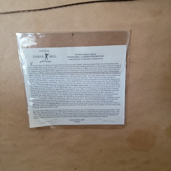 Disney Tinkerbell Limited Edition Pin Art - Picture 4 of 5